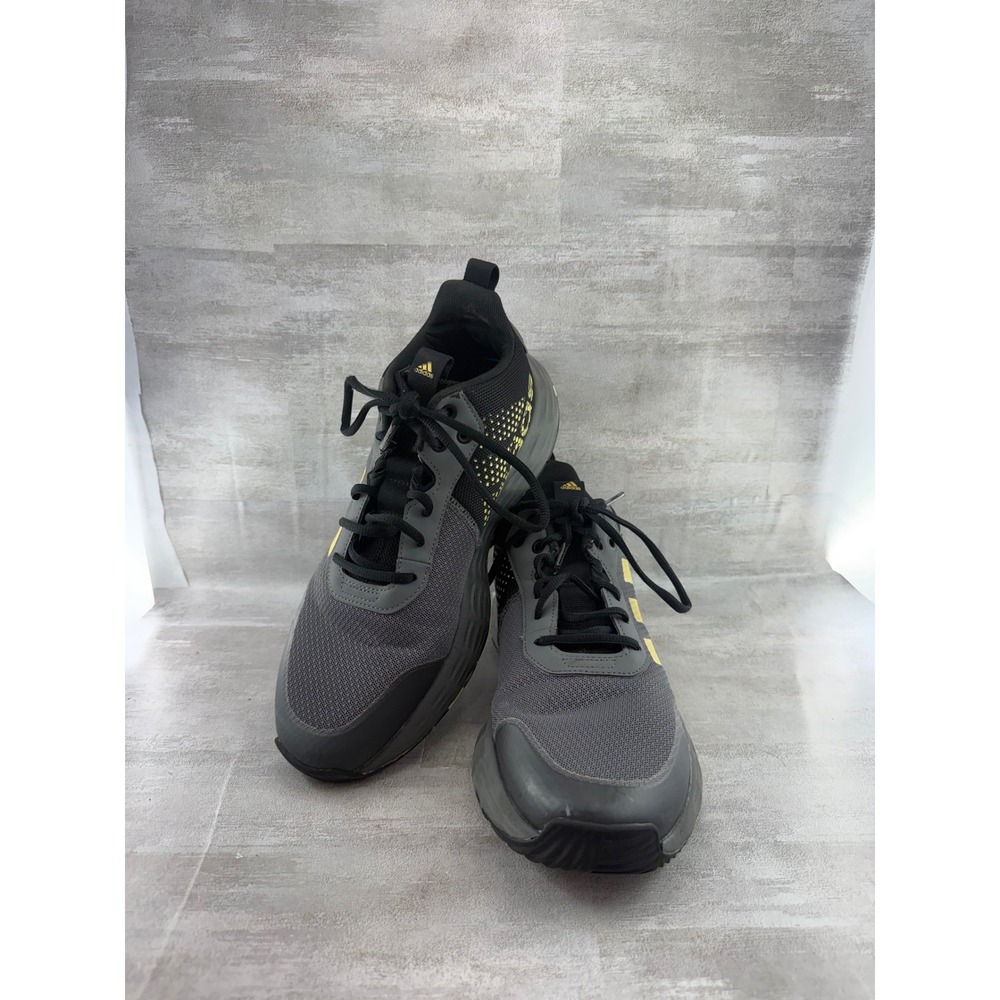 Adidas Duramo 10 Men Grey Black Gold Running Shoes GW5483 Size 9.5